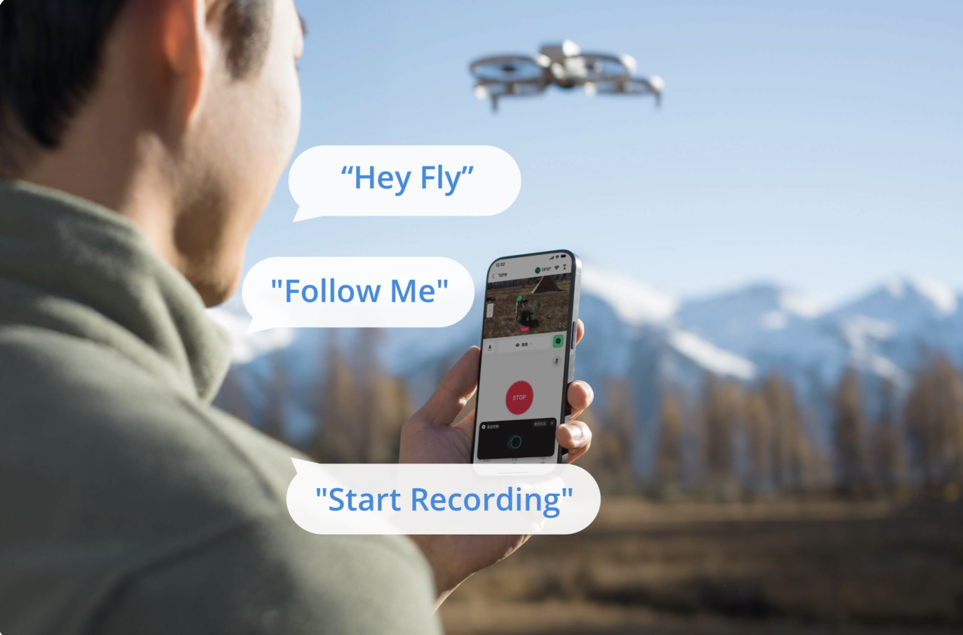 DJI Flip Drone voice feature
